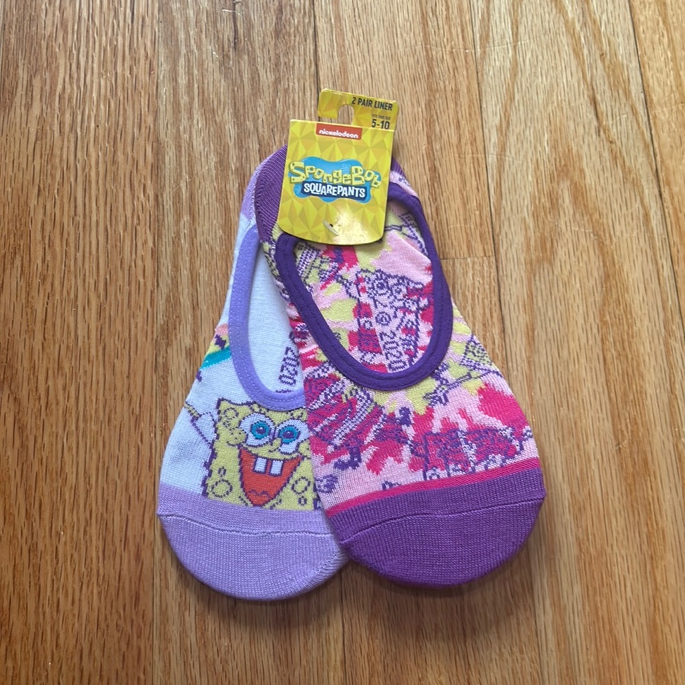 NWT Nickelodeon SpongeBob Socks 5-10